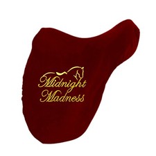 Spersonalizowany haftowany pokrowiec na siodełko, polar, niestandardowy pokrowiec na siodełko dla konia