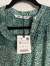 New Zara green dress size M