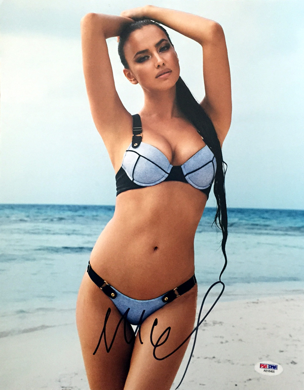IRINA SHAYK SIGNED 11x14 PHOTO SPORTS ILLUSTRATED SWIMSUIT