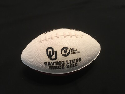 = OU BLOOD INSTITUTE NERF FOOTBALLLAST BEDLAM 2023 OKLAHOMA