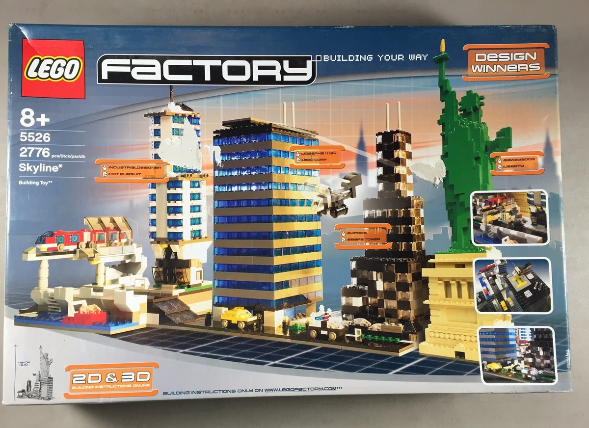 Lego Factory Skyline 5526 Set Statue of Liberty Skyscrapers
