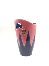 Vintage 60s 70s Jamet Paris France Pop Two Tone Pink Blue Ceramic Vase