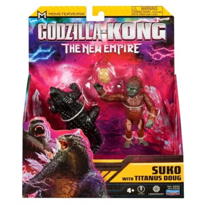PLAYMATES MONSTERVERSE GODZILLA X KONG THE NEW EMPIRE SUKO W/ TITANUS DOUG