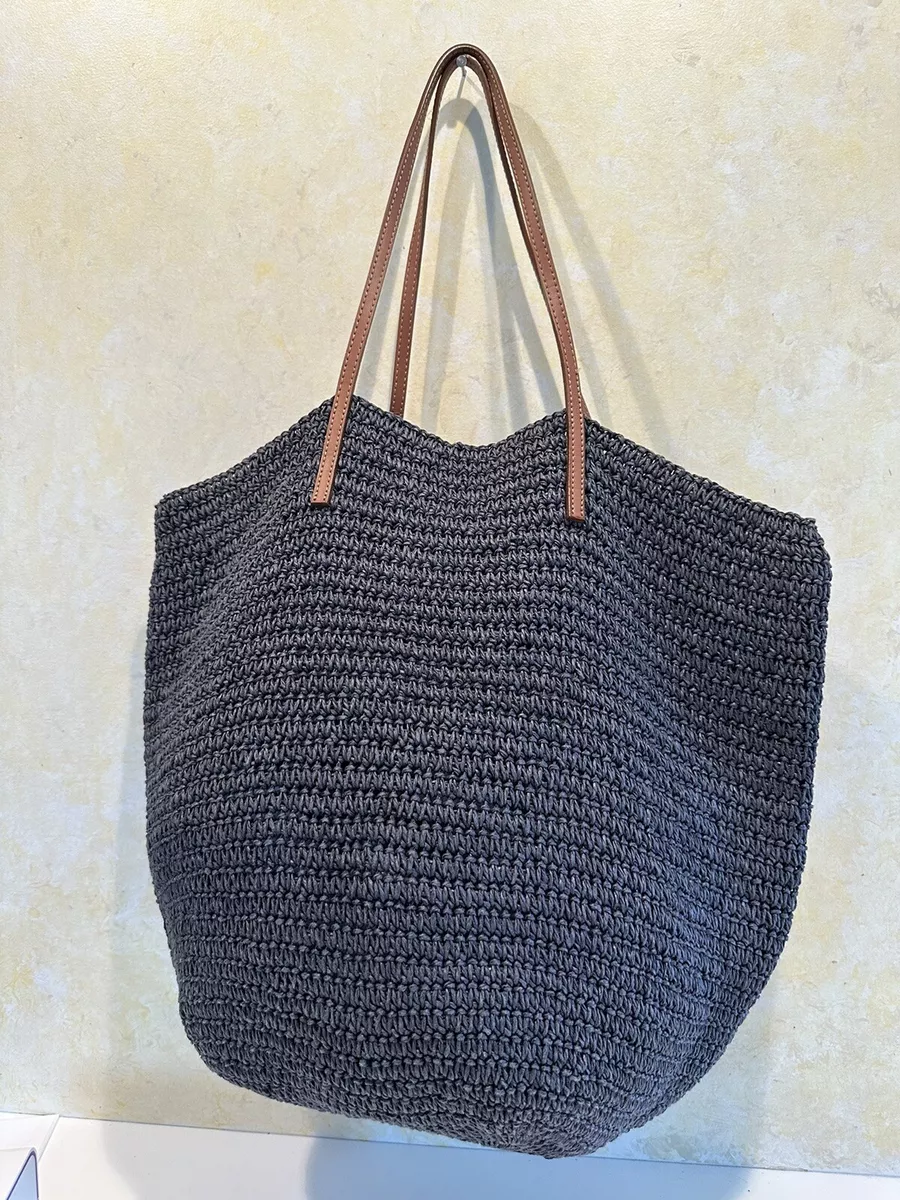 J.Crew: Woven Straw Market Tote For Women