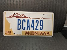 1989 MONTANA LICENSE PLATE ...... (BCA429) .... MONTANA CENTENNIAL