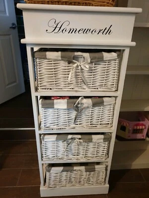 Drawers Dressser White Tallboy With Baskets Dressers Drawers