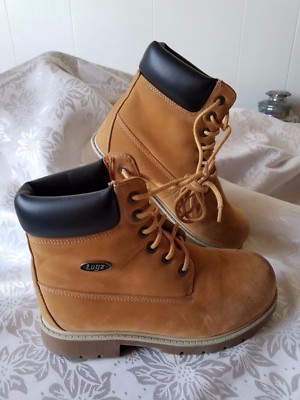Lugz Boy's Drifter Winter Boots Golden Wheat Black Cushioned Ankles  Size