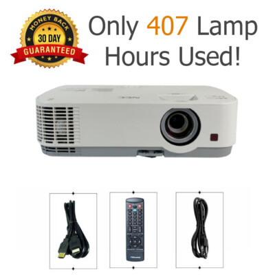 3300 ANSI NEC ME331X 3LCD Projector 1080p HDMI - Only 407 OEM Lamp Hours Used!