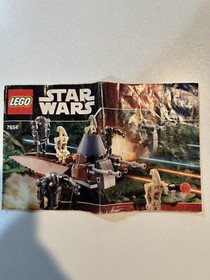 LEGO 7654 Droid Battle Packs Manual Minifigures Parts