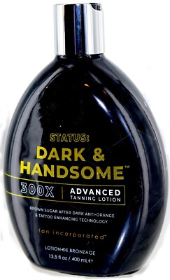 Dark & Handsome the new and exciting tanning lotion for men by Status 13.5 fl oz