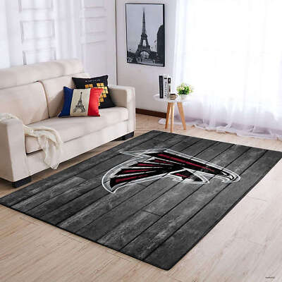 Atlanta Falcons Doormat Grey Wooden Style Style Nice Gift Home Decor Area Rug