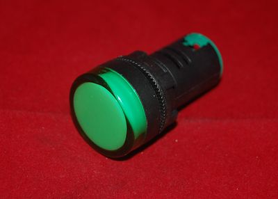 BOX OF 10PCS Pilot light Green  Led Lamp 22mm Screw Terminal  24V DC/AC