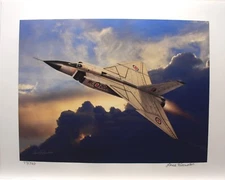 Lance Russwurm " Avro Arrow " Limited Edition art print airplane Canada Signed