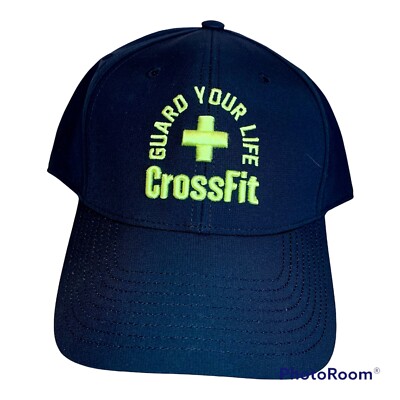 Schwarze Baseball Cap Reebok Guard Your Life Cross Fit verstellbar Einheitsgröße neu
