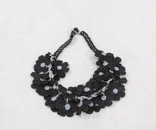 Oya Crochet Necklace Needle Lace 17.72" BRAND NEW FAST Shipment mekiye-024 - Picture 2 of 11