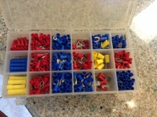 Insulated Wire Terminal Quick Disconnect Connectors assorted case full
