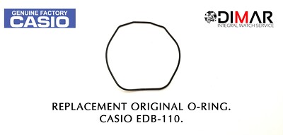 Casio EDB110 Gummidichtung für Back Seal O-Ring (Uhrwerk) Schwarz