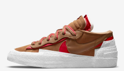 Nike x Sacai Blazer Low British Tan Size 10.5