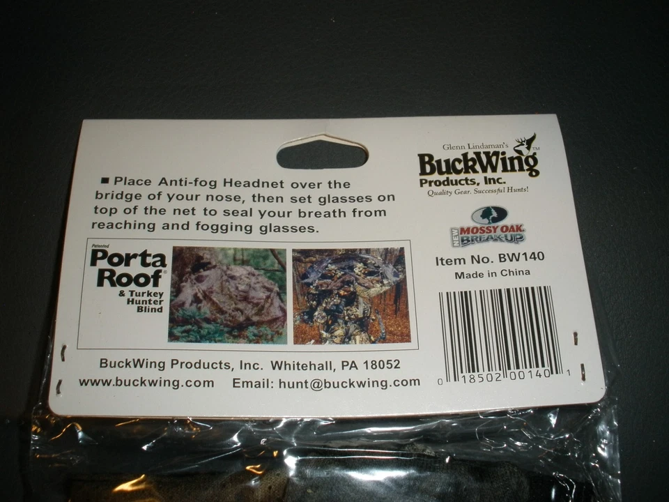NEW Buckwing Anti Fog Headnet Mossy Oak (SU39A) - Image 4 of 4