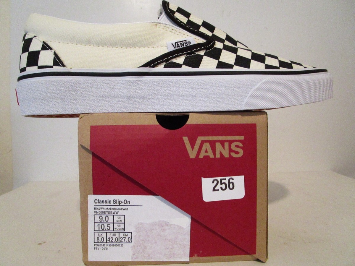 VANS Classic Slip-On Black & White Checkerboard/White  display picture 2