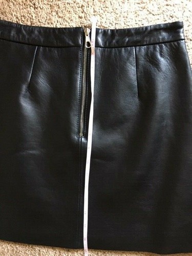 Women’s Black Leather Mini Skirt with studs by SET Size Fr 36 Us 4 NWT - Bild 10 von 12