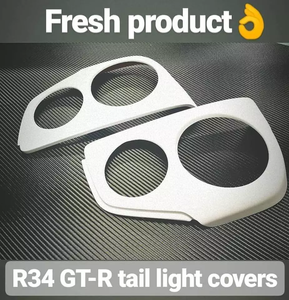 GTR Tail Light Covers for Nissan Skyline R34 Rear Light Conversion v9