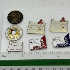 Oregon Pin Lot Of 7 EWBA SWBA OSWBA Oregon Youth Eastern Star