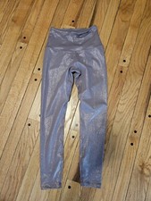 Beyond Yoga XS Twinkle Shine Mauve Purple Pink Leggings