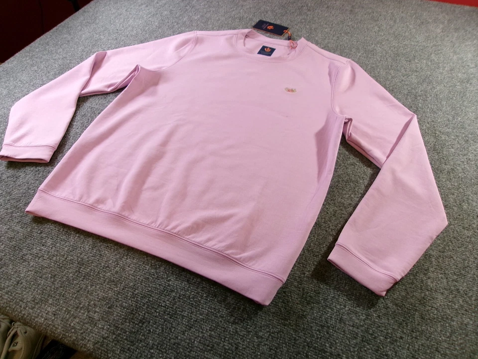 Pullover deportivo Donald Ross para hombre mediano púrpura Dundee cuello redondo capa de golf M nuevo con etiquetas Foto 2 de 4