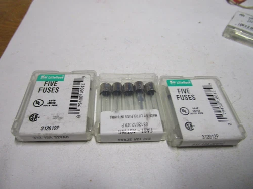 12A 32 AC 3AG Series UL/CSA Fast-Acting Glass Body Fuse QTY 15