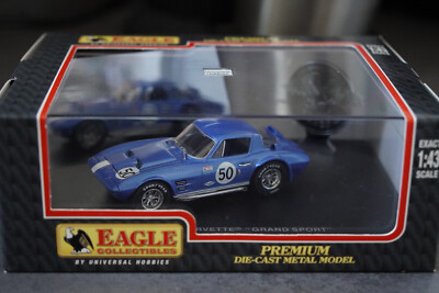 Chevrolet Corvette Grand Sport  #50   1963 Nassau Speed Week Eagle 1:43 OVP Top!