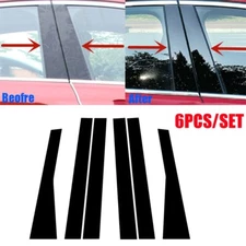 6Pcs For Jeep Grand-Cherokee 2011-2021 Door Pillar Post Side Cover Trim New