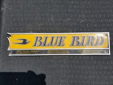 15.5×3.5 Vintage Blue Bird school bus emblem