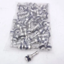 50 Pack 1-1/2" Chrome Metal Bolt In Tire Valve Stems TR416
