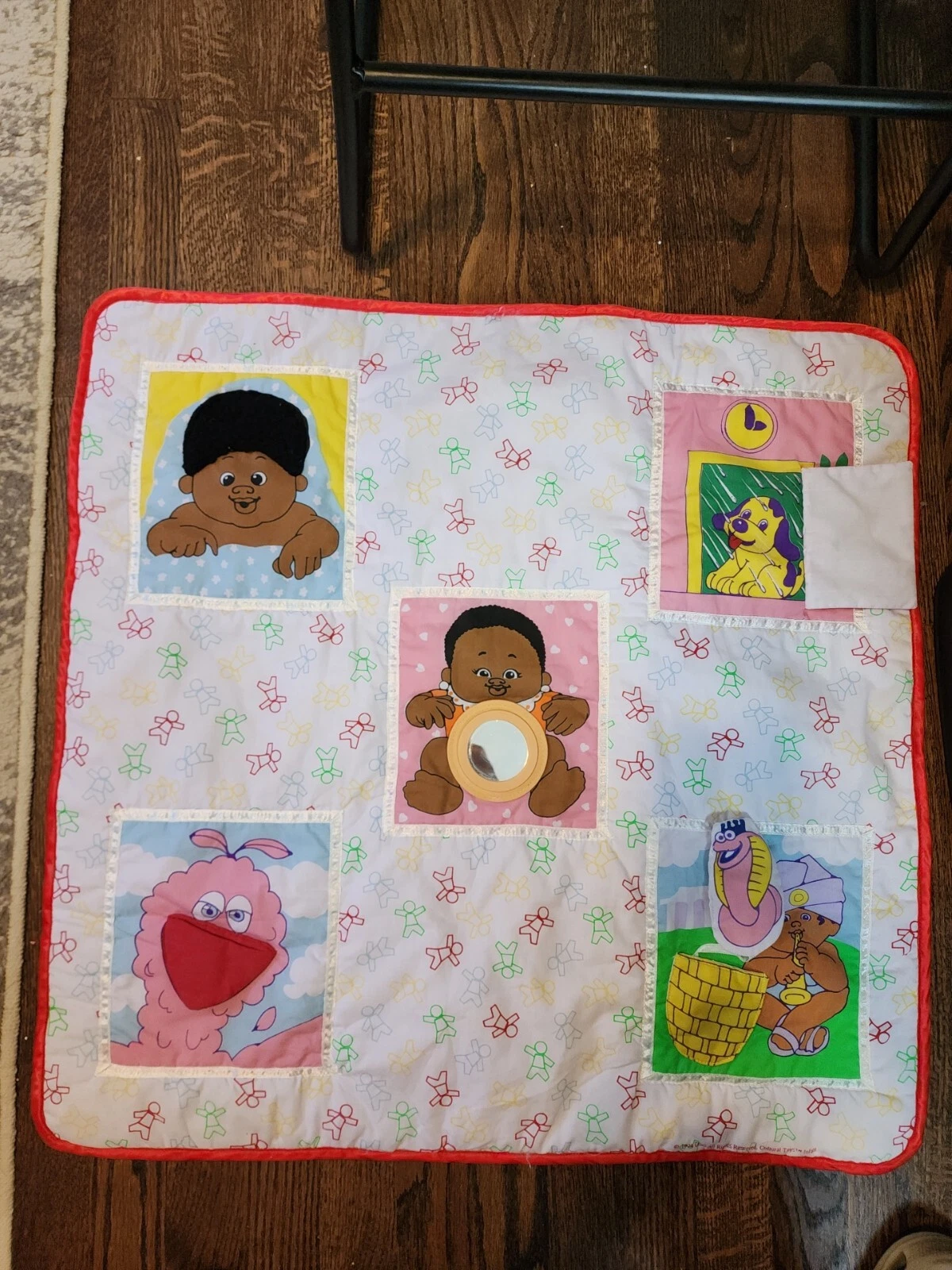 Baby Play Mat Cultural Toys Infant 1994 Vintage Soft Mirror Rattle Squeaker