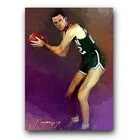 Ed Macauley Art Card Limited 25/50 Edward Vela Signed (Boston Celtics)
