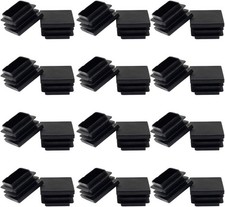 32mm 1 1/4 Inch Square Plastic Plug, Square Tubing End Caps, 12 24 caps .