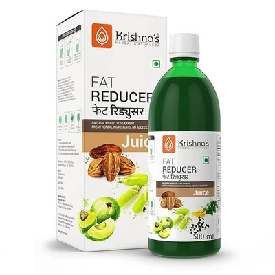 KRISHNA'S HERBAL & AYURVEDA Krishna's Fat Reducer Juice - 500 ml | 12 Powerful herbs for Weight Management