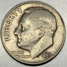 New Listing1953-P Roosevelt Dime - Circulated Condition - 90% Silver - US Coin - 3954