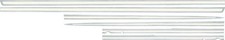 1962 Chevy Impala Bel Air Body Side Molding Set White Wo Clips 6-piece Set