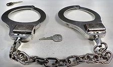 Ultimate Pro Security Leg Irons w/Keys Pick Resistant Tumbler Locking Mechanism