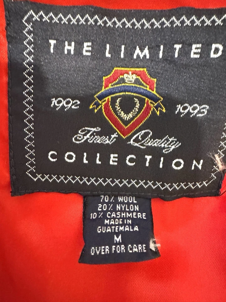 Chaleco Rojo De Colección The Limited Collection Mujer Lana Cachemira Nylon Mezcla Talla M Foto 2 de 4