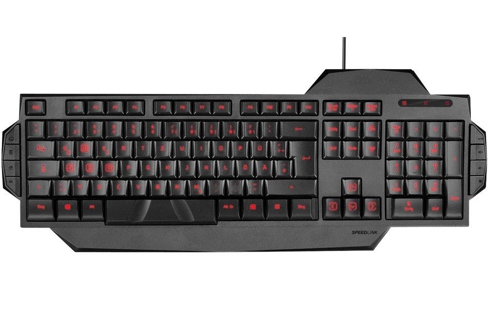 Speedlink RAPAX USB Gaming Tastatur QWERTY LED NO SWE FIN Nordic Keyboard-Layout - Bild 2 von 4