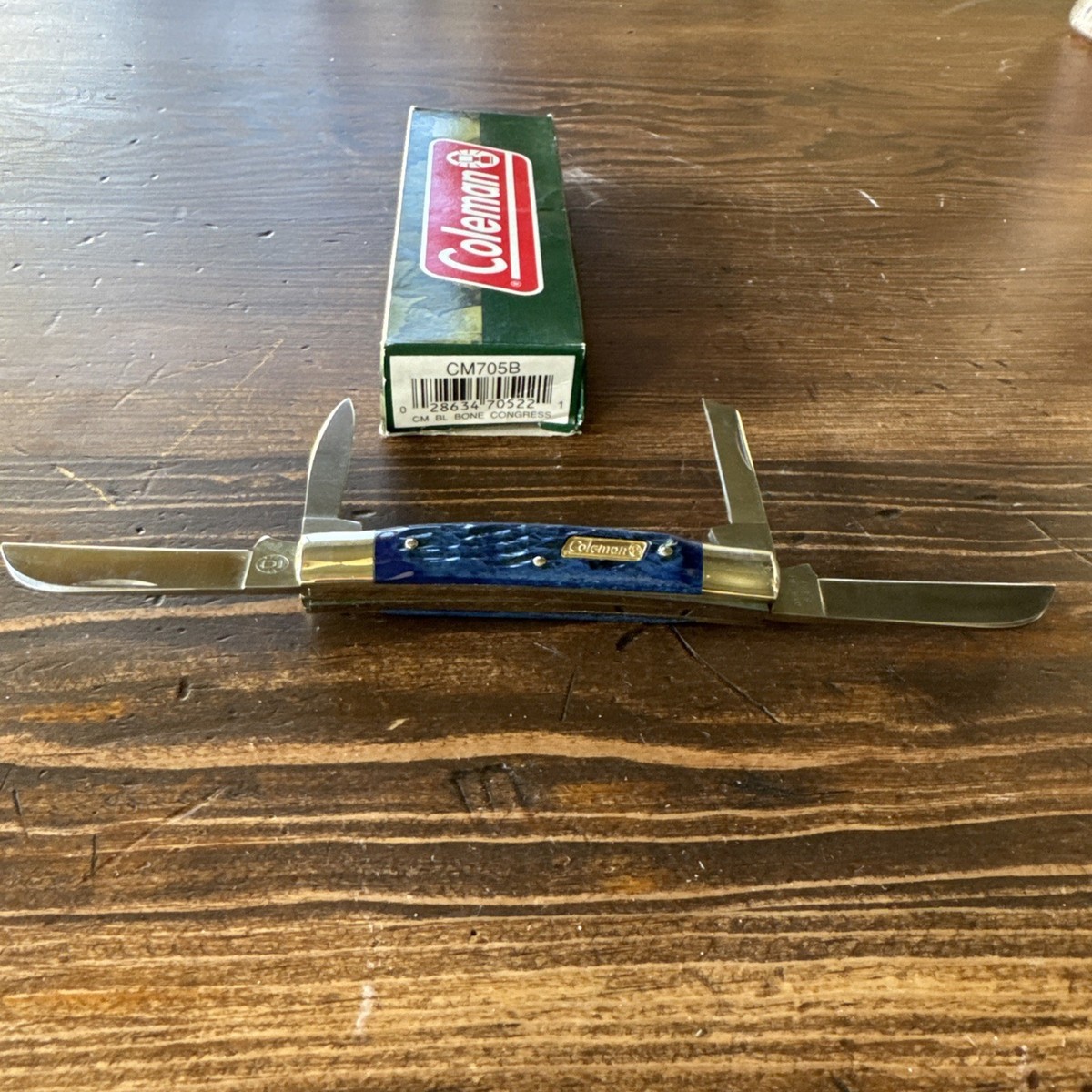 Coleman CM705B Blue Bone Congress First Production Run Pocket