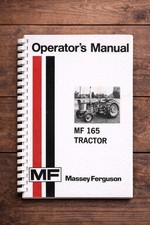 Massey Ferguson 165 Tractor Operator Instruction Owners Manual Book