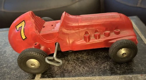 Vintage Louis Marx & Co. wind-up toy race car