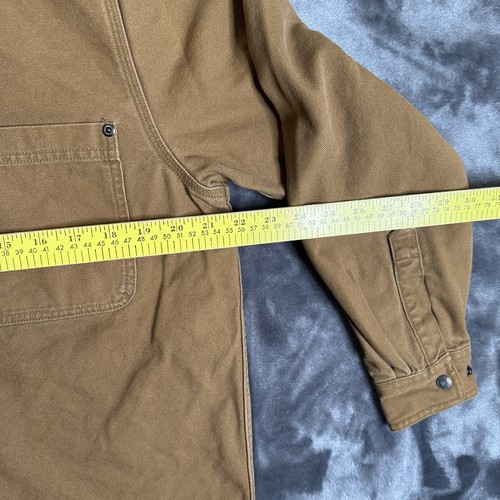 L.L. Bean Herren Flanell gefüttert Knopf Druckknopf Langarm hellbraun Größe Small Regular - Bild 4 von 6