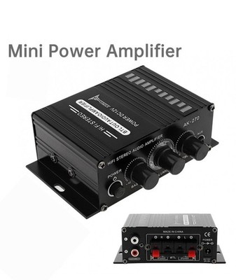 AK-270 2-Kanal Class D Mini Digital Audio Endstufe USB/SD AUX Eingang