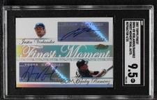 2007 Finest Refractor 4/25 Justin Verlander Hanley Ramirez SGC 9.5 Auto 4f5