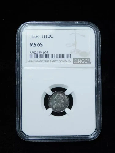 1834 Capped Bust Half Dime — photo from the most recent tracked eBay sale